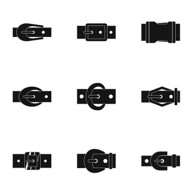 Elegance kemer tokası simge seti, basit tarzı