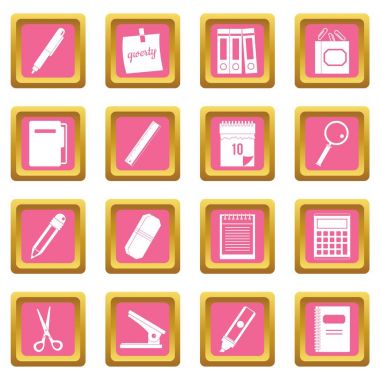 İleti örneği simgeleri simgeleri pembe