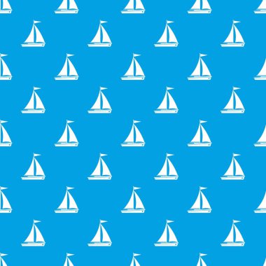 Yat desen kesintisiz mavi