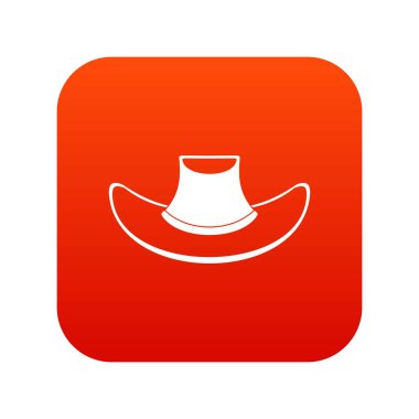 Kovboy şapkası Icon dijital kırmızı