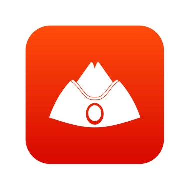 Yem cap simgesi dijital kırmızı