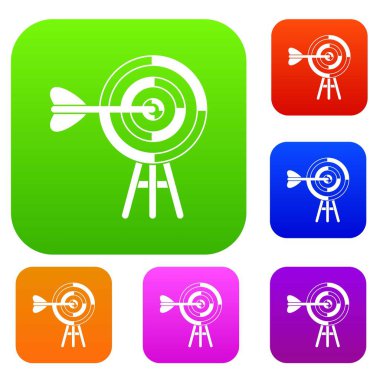 Bir ok set koleksiyonu ile hedef