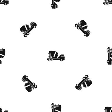 Beton Mikser kamyon model sorunsuz siyah