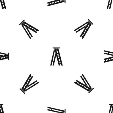 Bir merdiven desen sorunsuz siyah