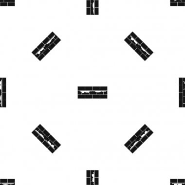 Tuğla duvar desen sorunsuz siyah