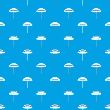 Plaj şemsiye desen kesintisiz mavi
