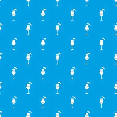 Şemsiye desen kesintisiz mavi ile kokteyl katmanlı