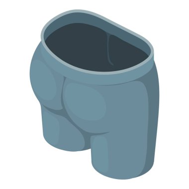 Gri kot simgesi, izometrik 3d stili