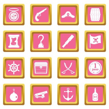 Korsan simgeler pembe