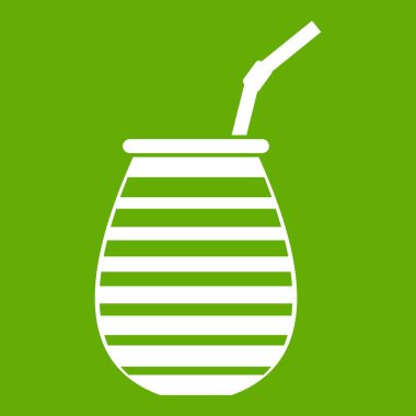 Arjantin simgesi yeşil çay bardağı dostum veya terere kullanılan