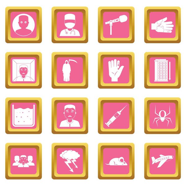 Символы фобии розовый
