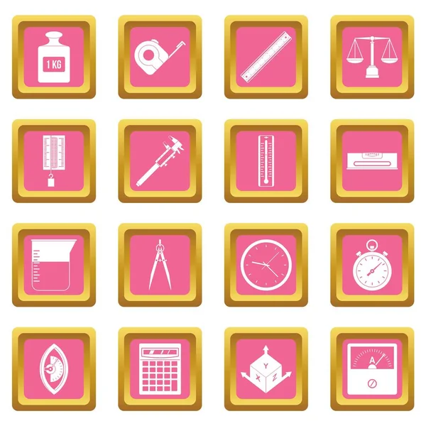 Ölçü hassas simgeler pembe