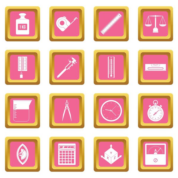 Измерение точности иконки розовый
