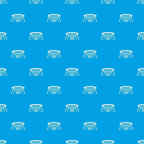 Fountain of Wealth in Singapore pattern seamless blue