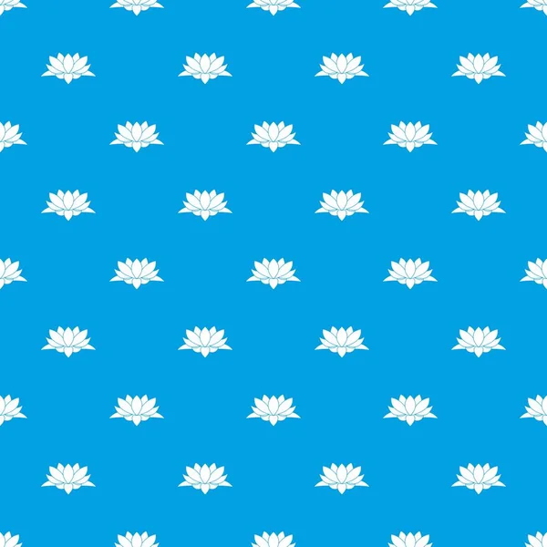 Lotus çiçek deseni kesintisiz mavi