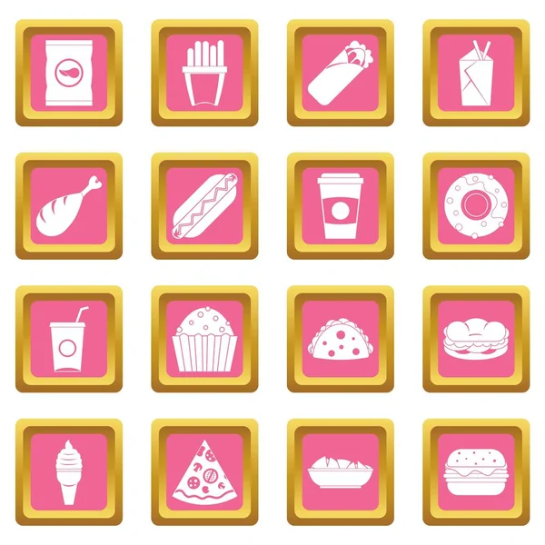 Fast food simgeler pembe