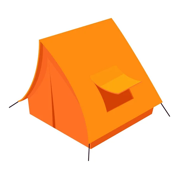 Иконка палатки, изометрический 3d стиль — стоковый вектор