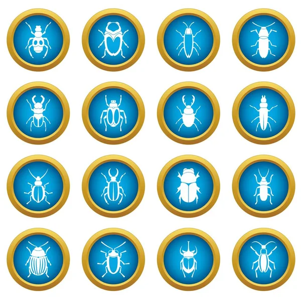 Hata simgeleri mavi daire seti