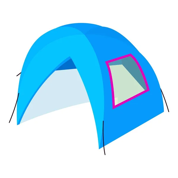 Иконка марширующей палатки, изометрический 3d стиль — стоковый вектор