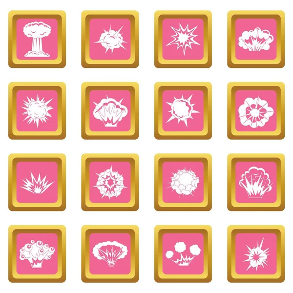 Patlama simgeler pembe