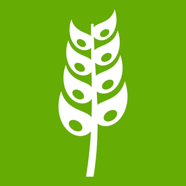 Ώριμα spica εικονίδιο πράσινο — Διανυσματικό Αρχείο