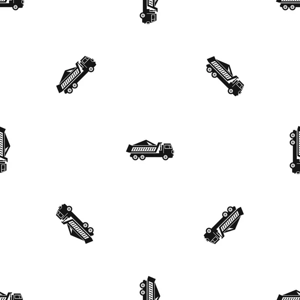 Modèle de piste Dump sans couture noir — Image vectorielle