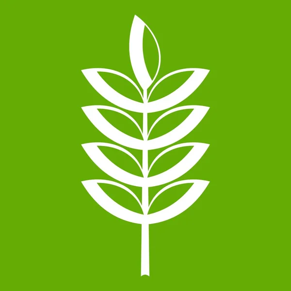 Icono de centeno spica verde — Archivo Imágenes Vectoriales