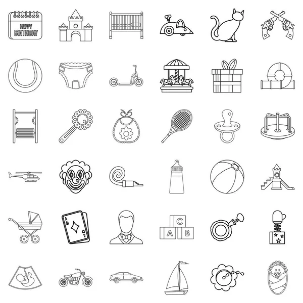 Doğurgan Icons set, anahat stili