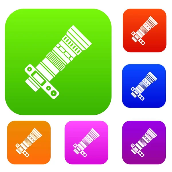 DSLR fotoğraf makinesi ile vınlamak mercek koleksiyonu ayarla