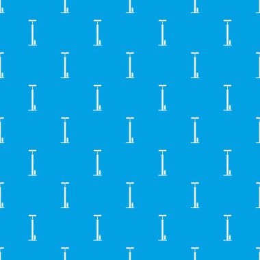 Bisiklet pompası desen kesintisiz mavi