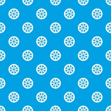 Zincir Dişli motor desen kesintisiz mavi