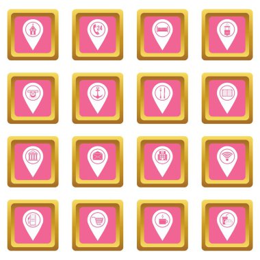 Puan faiz simgelerin pembe