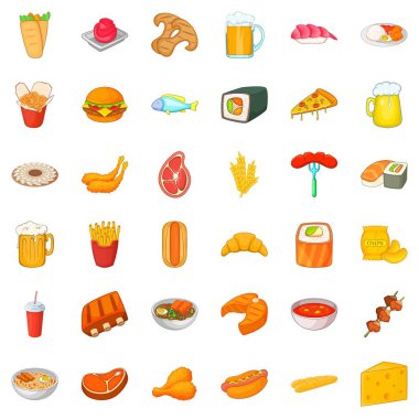 Alkol Icons set, karikatür tarzı