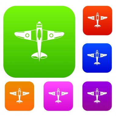 Askeri avcı uçağı koleksiyonu ayarla