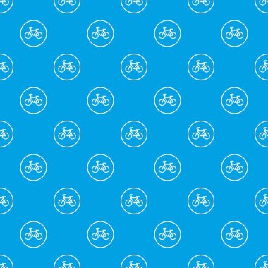 Desen kesintisiz mavi Bisiklet işareti