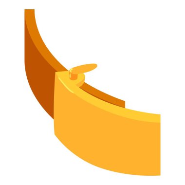 Klasik kemer simgesi, izometrik 3d stili