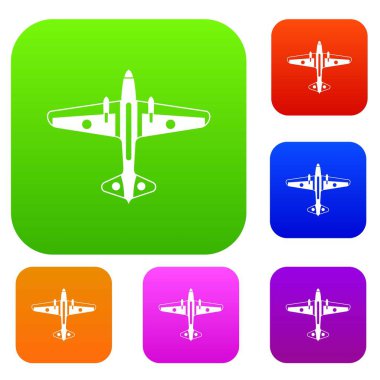 Askeri uçak koleksiyonu ayarla