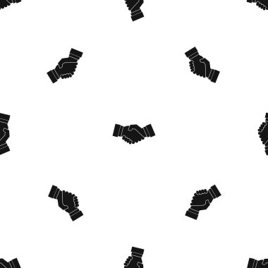 El sıkışma desen sorunsuz siyah