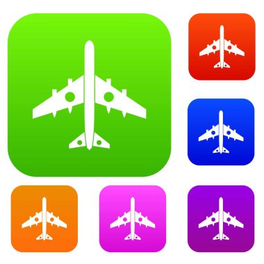 Askeri avcı uçağı koleksiyonu ayarla