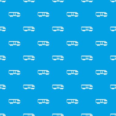 İsviçre dağ treni desen kesintisiz mavi