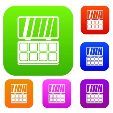 Makyaj paleti koleksiyonu ayarla