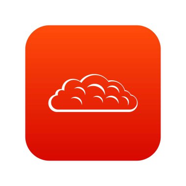 Sonbahar bulut simgesi dijital kırmızı