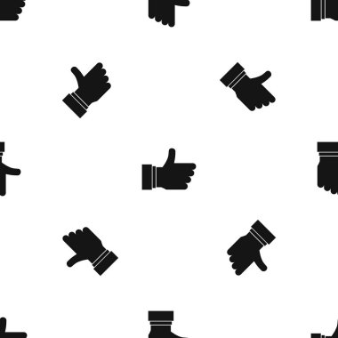 Parmak işareti model sorunsuz siyah