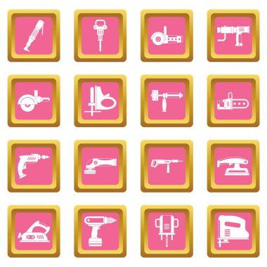 Elektrikli Araçlar simgeler pembe