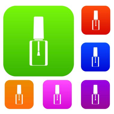 Oje şişesi koleksiyonu ayarla