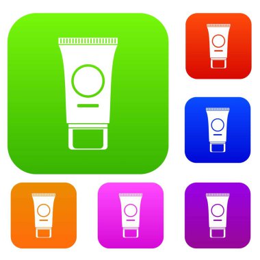 Kozmetik krem tüp koleksiyonu ayarla