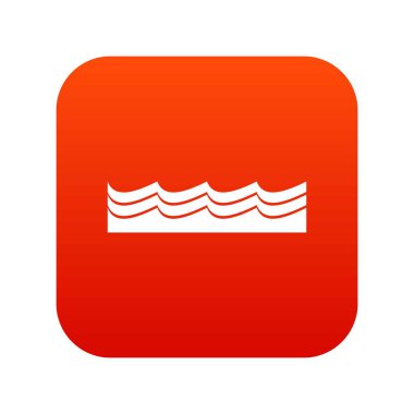 Su simgesi dijital kırmızı