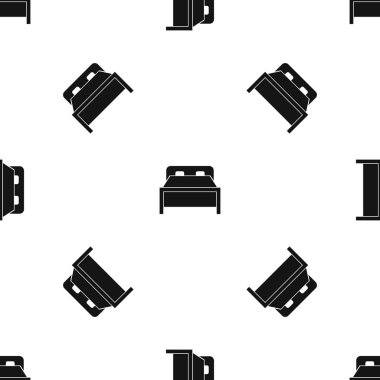 Çift Kişilik Yatak desen sorunsuz siyah