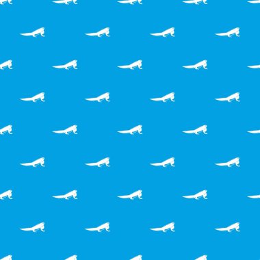 İguana desen kesintisiz mavi