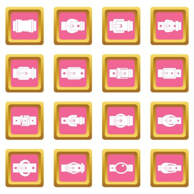 Simgeler pembe kemer tokaları